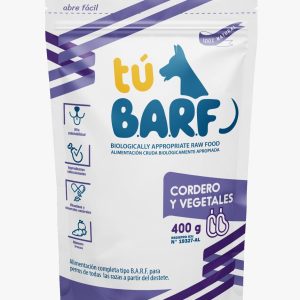 B.A.R.F. CORDERO VERDURAS 400 GRAMOS