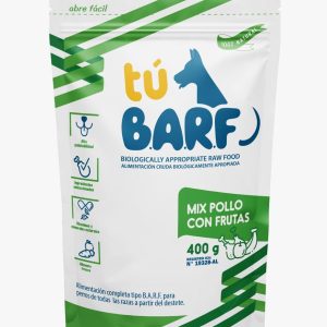 B.A.R.F. POLLO FRUTAS 400 GRAMOS